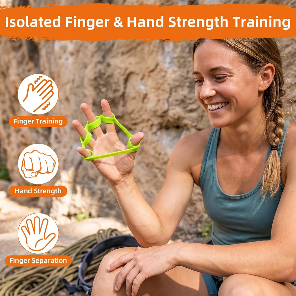 Finger Stretcher 4 Pack Finger Extensor Bands Hand Resistance Bands Finger Strengthener Finger Exerciser Hand