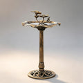 28" Pedestal Bird Bath, 2 Tiers Tall, 5L Water Capacity, Bronze