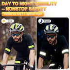 Reflective Sticker Safety Reflective Tape(Rectangle Yellow, 50Pcs)