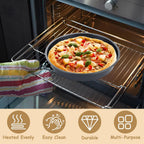 6 Pack Deep Dish Pizza Pan Personal 10 Inch Pizza Pan Set Round Pizza Pan for Oven Non Stick Pizza Plates Carbon