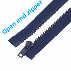 2PCS #5 22 Inch Separating Jacket Zippers for Sewing (Navy Blue)