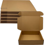 13x10x3 inches Shipping Boxes Set of 20, Brown Corrugated Cardboard Mailers