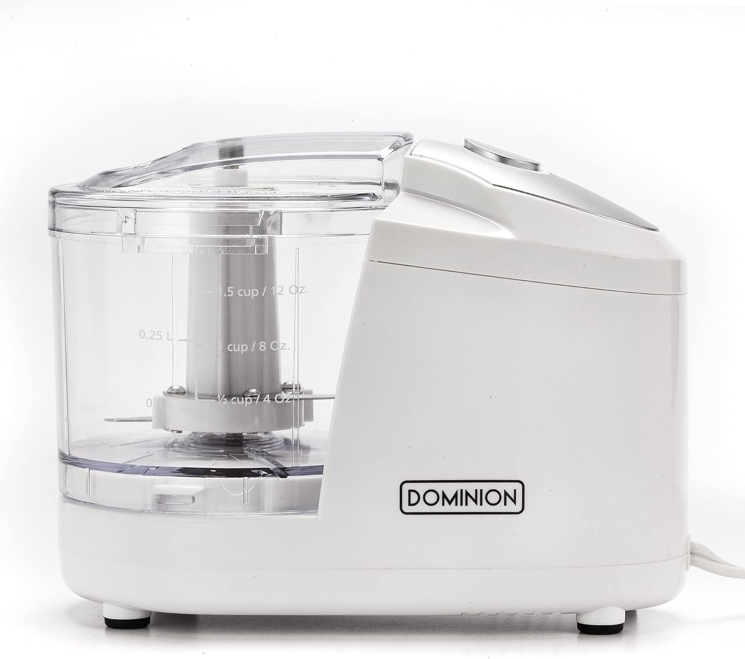 1.5 Cup Electric Mini Food Chopper, Compact, White