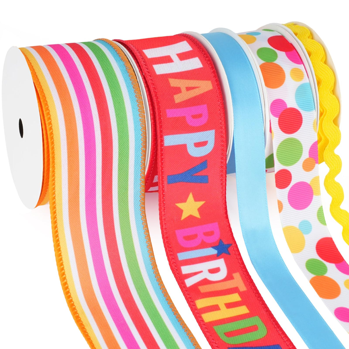Happy Birthday Ribbon Wired, 30 Yards