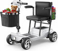 20 Miles Mobility Scooter for Adults and Seniors, Airport Approved, Silver