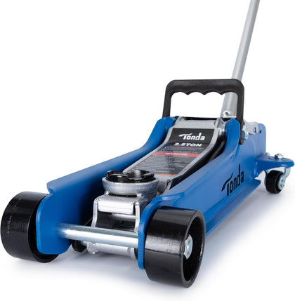 Low Profile Car Jack, 2.5 Ton (5,000 lb) Hydraulic Trolley Floor Jack for Garage, Home, Shop, Lifting Range 3.35" to
