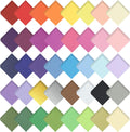 8000 PCS 1 Inch Tissue Paper Squares 40 Assorted Colors