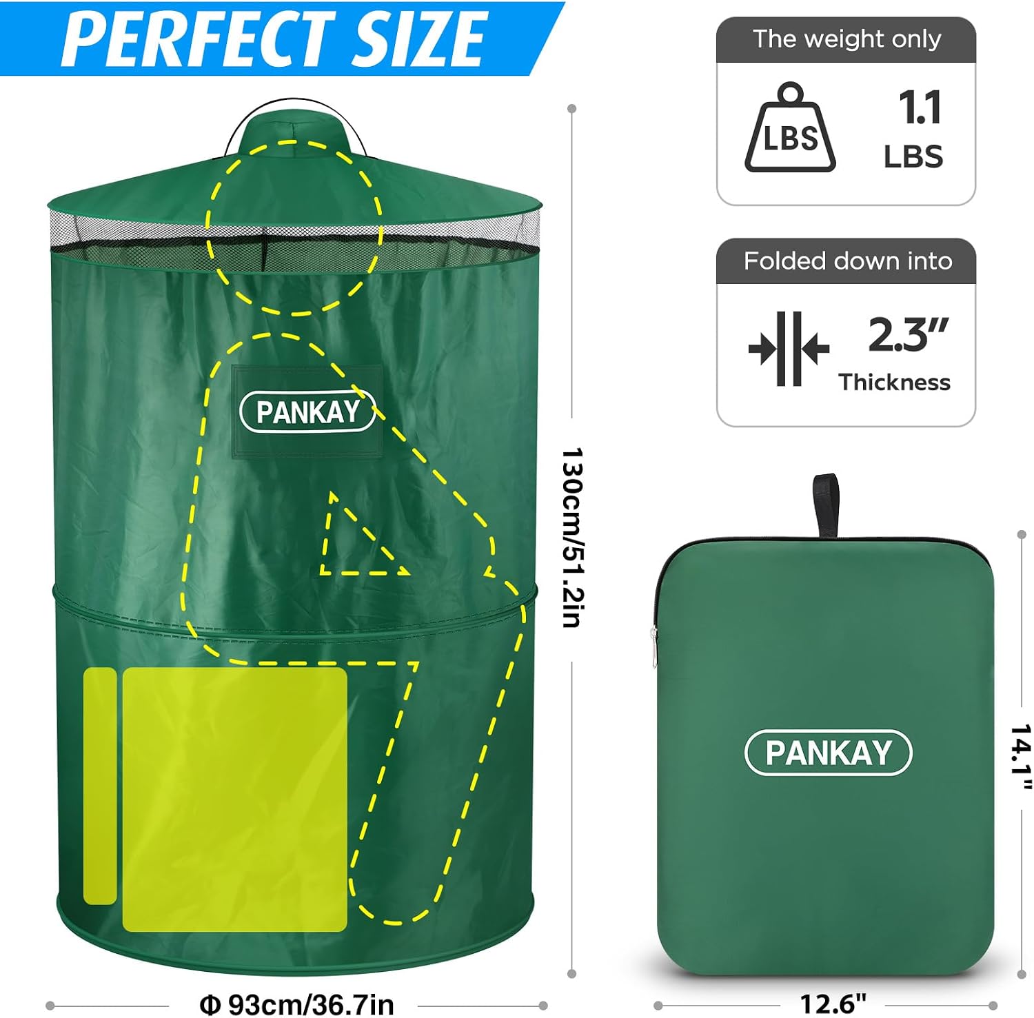 Pop Up Privacy Tent, Portable Outdoor Camping Bathroom Toilet Tent, Collapsible Shelter for Camping & Emergency –