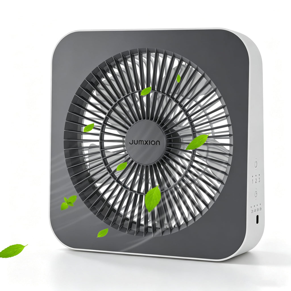 10 inch Fan, Small Box Fan with DC Adaptor, 3 Speeds Small Window Fan