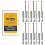 MACXCOIP 16Pcs 1/16" Hex Shank Titanium Twist Drill Bit Set