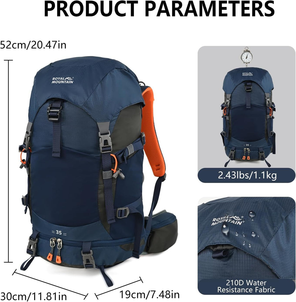 35L Hiking Backpack for Women men,Waterproof Camping Backpacking Backpack ﻿ | Outdoor Backpack Hiking for