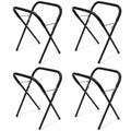 Folding Work Stand 4pk - 4000lb Total Capacity Portable Workbench Paint Platform for Auto Body Workshop