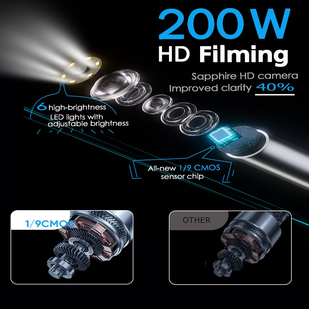 Endoscope Camera with Light for iPhone & Android Mobile Phone