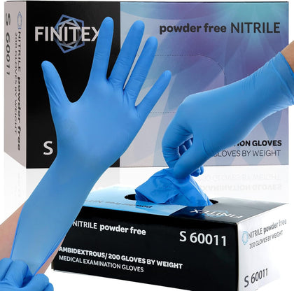 Blue Disposable Nitrile Exam Gloves 200PCS/BOX 3.5mil Food