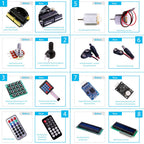 ELEGOO UNO R3 Project Most Complete Starter Kit & ELEGOO Upgraded 37 in 1 Sensor Modules Kit