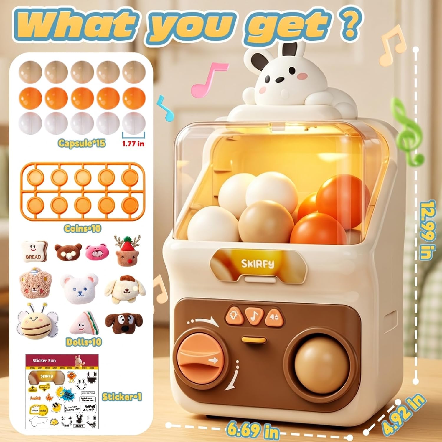 Capsule Vending Machine Toy for Kids, Toy Vending Machine