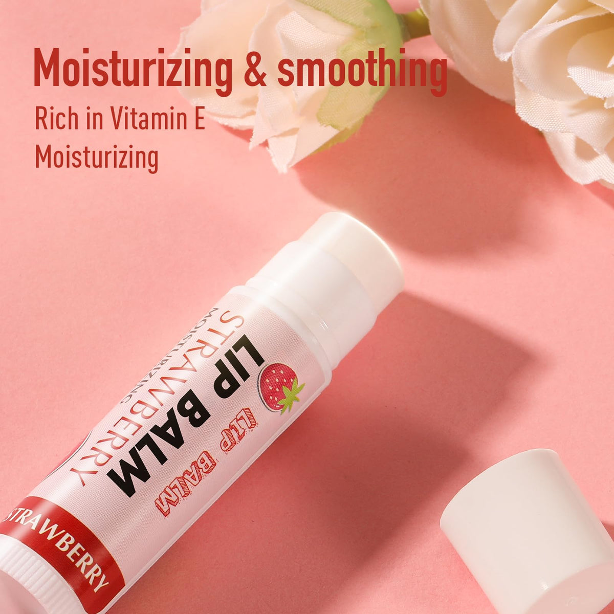 24 Pack Natural Lip Balm for Dry Lips - Moisturizing Bulk Stocking