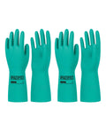 2 Pairs Nitrile Chemical Resistant Gloves, Latex-Free, XL