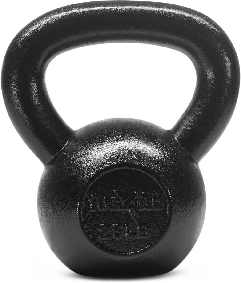 Kettlebell Sets, 5 - 10 - 15 - 20 - 25 - 30 LB Cast Iron Strength Training Kettlebells, Wide Handles & Flat Bottom