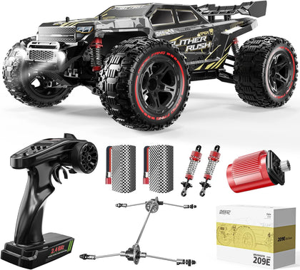 1:10 Fast Brushless RC Car for Adults, 60+ KMH, 2 x 3S Batteries | High Speed 4WD Off-Road Remote Control Truck with