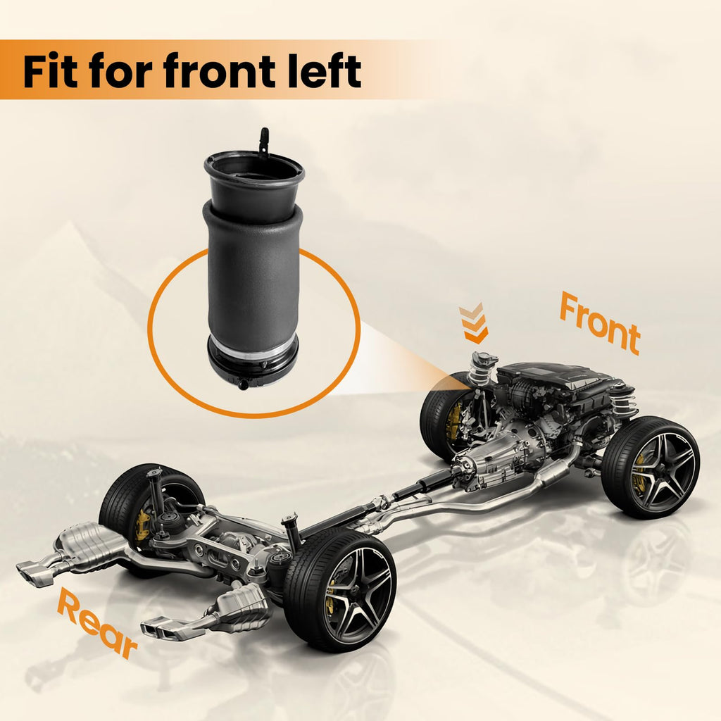 MILLISEC Front Left Air Spring Bag for 2000-2006 BMW X5 E53 4 Corner