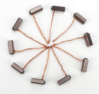 10PCS Universal Carbon DC Motor Brushes Fit for Generic Electric Wire Generator Replacement Set 5 x 6 x 14mm