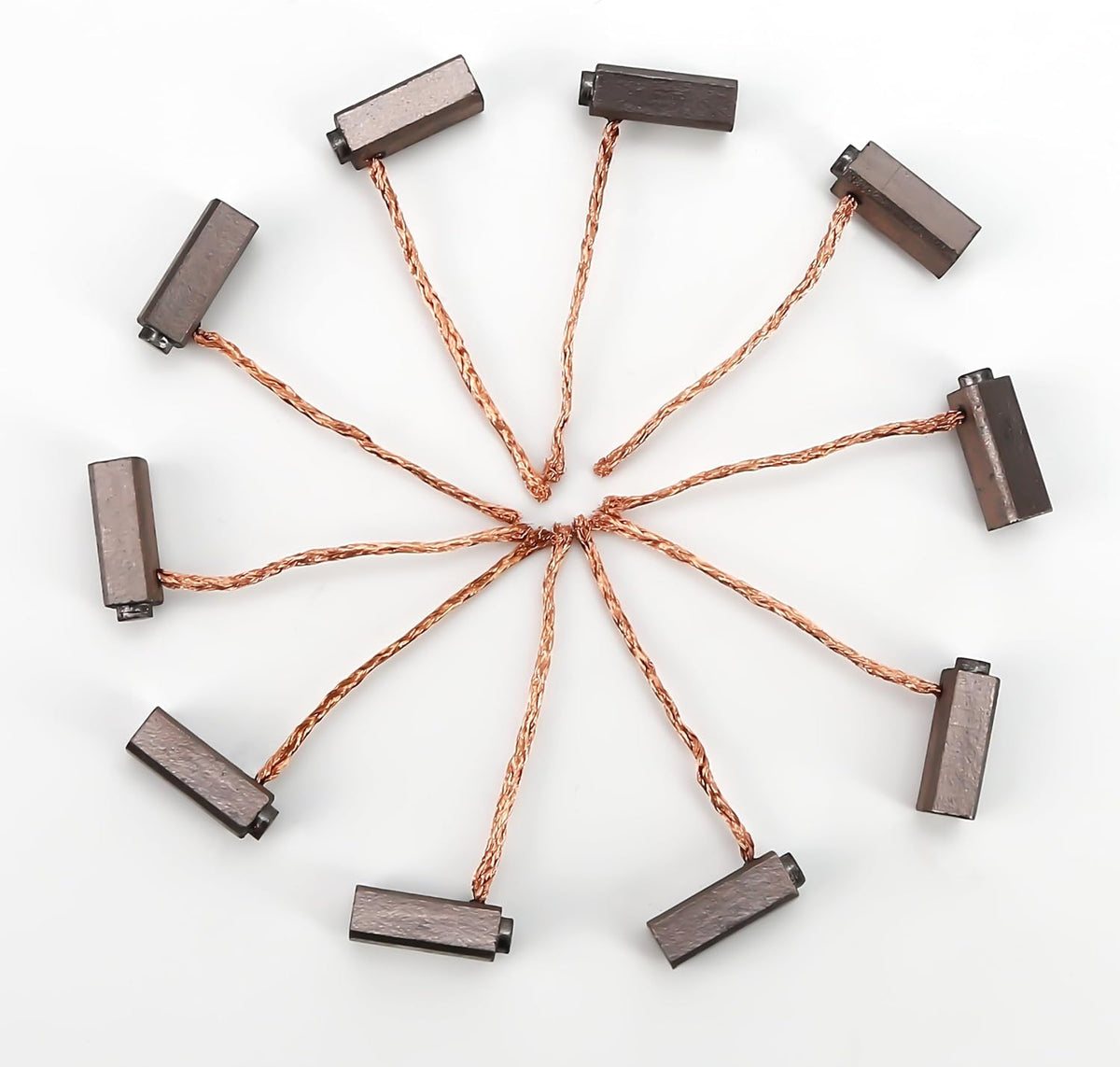 10PCS Universal Carbon DC Motor Brushes Fit for Generic Electric Wire Generator Replacement Set 5 x 6 x 14mm