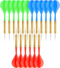 18 Pack Steel Tip Darts, 16 Grams Metal Tip Dart Set, Darts Metal Tip Set, Metal Darts for Dartboard