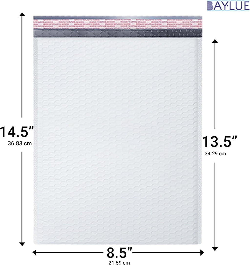 Bubble Mailers 8.5x14.5, Self Seal Poly Padded Envelopes #3, 100 Pack Bulk