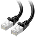 10Gbps Snagless Shielded Cat 6A Ethernet Cable, 50ft, Black | S/FTP Shielded, 26 AWG Bare Copper, 550MHz Bandwidth