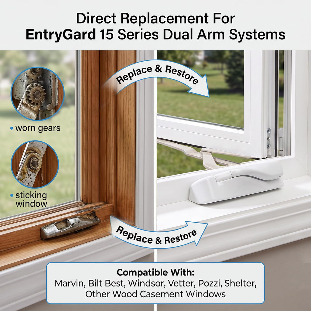 Casement Window Dual Arm Operator with Handle