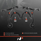 A-Premium 6Pcs Front Suspension Kit, Upper & Lower Control Arm