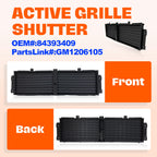 CarPartsDepot Front Upper Active Grille Shutter for 18-19 Chevy Traverse