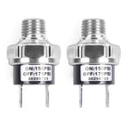 CNWZYMX 150-175 PSI Air Pressure Switch 1/4 NPT Thread, Silver 2PCS
