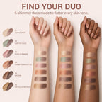 Eyeshadow Stick.Two Tone Glitter Eyeshadow Stick.Earthy Sage