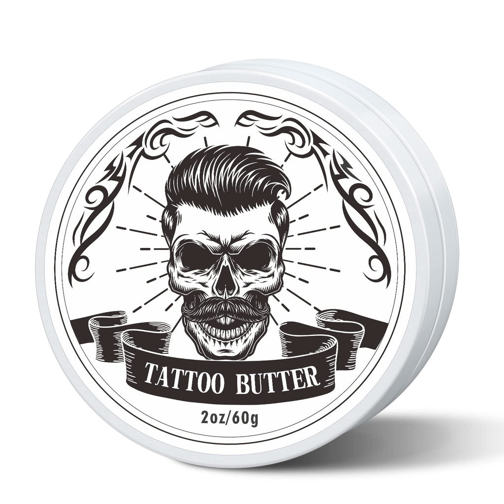 Tattoo Butter Aftercare Cream, Tattoo Care Balm for Before, During, After Tattoo Process, Safe, Natural Tattoo