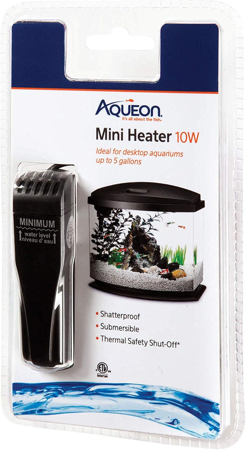 Aquarium Heater 5 Gallon, Mini Flat Submersible, 10 Watts
