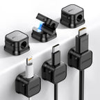JOYROOM 6 Pack Magnetic Cable Clips Cord Organizer Adhesive Wire Management