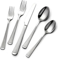 60Piece Hammered Silverware Set,Stainless Steel Flatware Set for 12