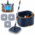 Spin Mop and Bucket Set, Mop Bucket with Separate Dirty/Clean Water System