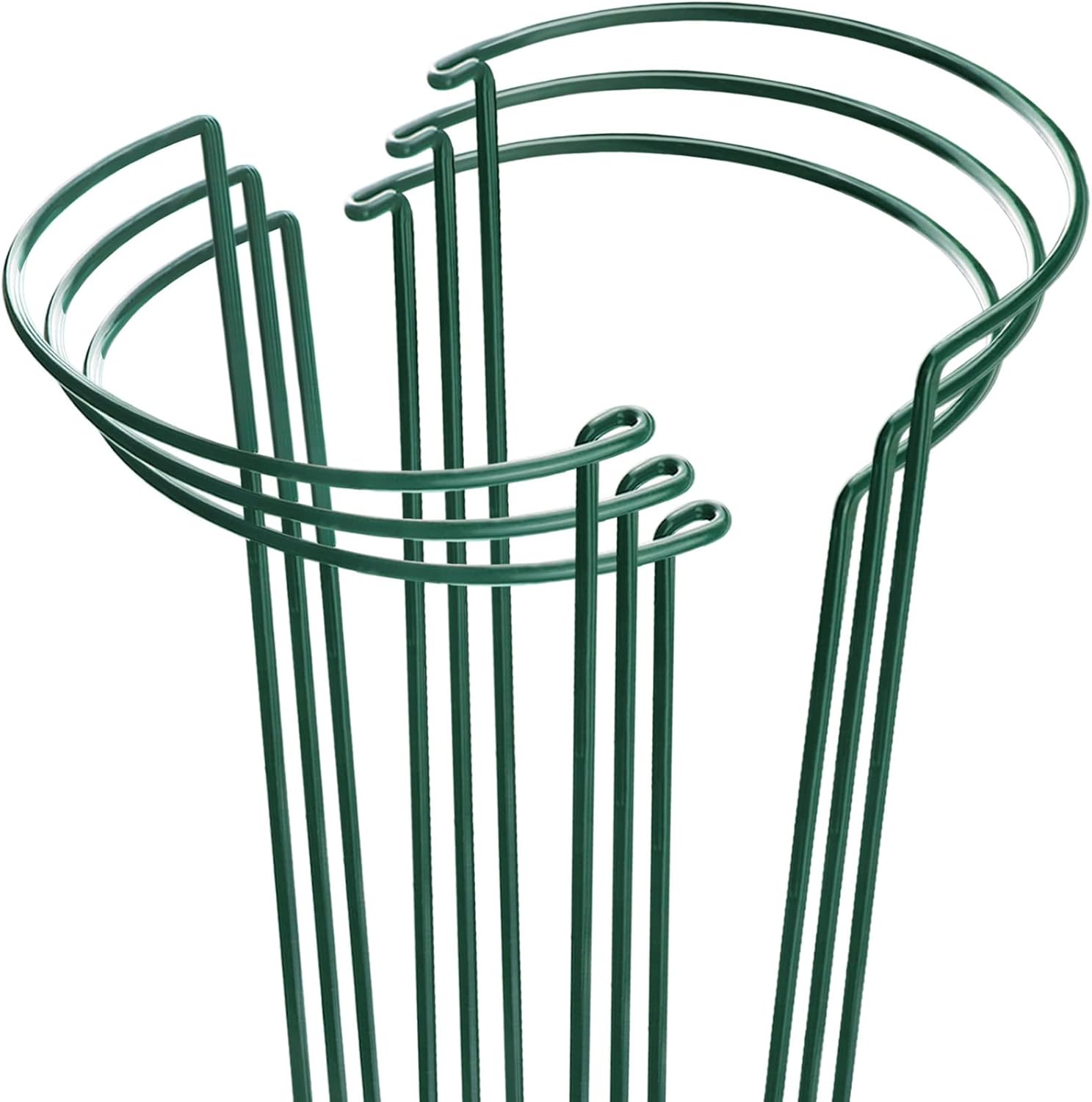 Plant Support Stakes, 6 Pack Metal Peony Cages and Supports, Garden Stakes Plant Support Cage, Large Plant Support