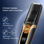 Beard Trimmer for Men Vacuum, Electric Mustache Trimmer for Less Mess