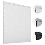 Cordless Blackout Cellular Shades, 35" W x 64" H, White