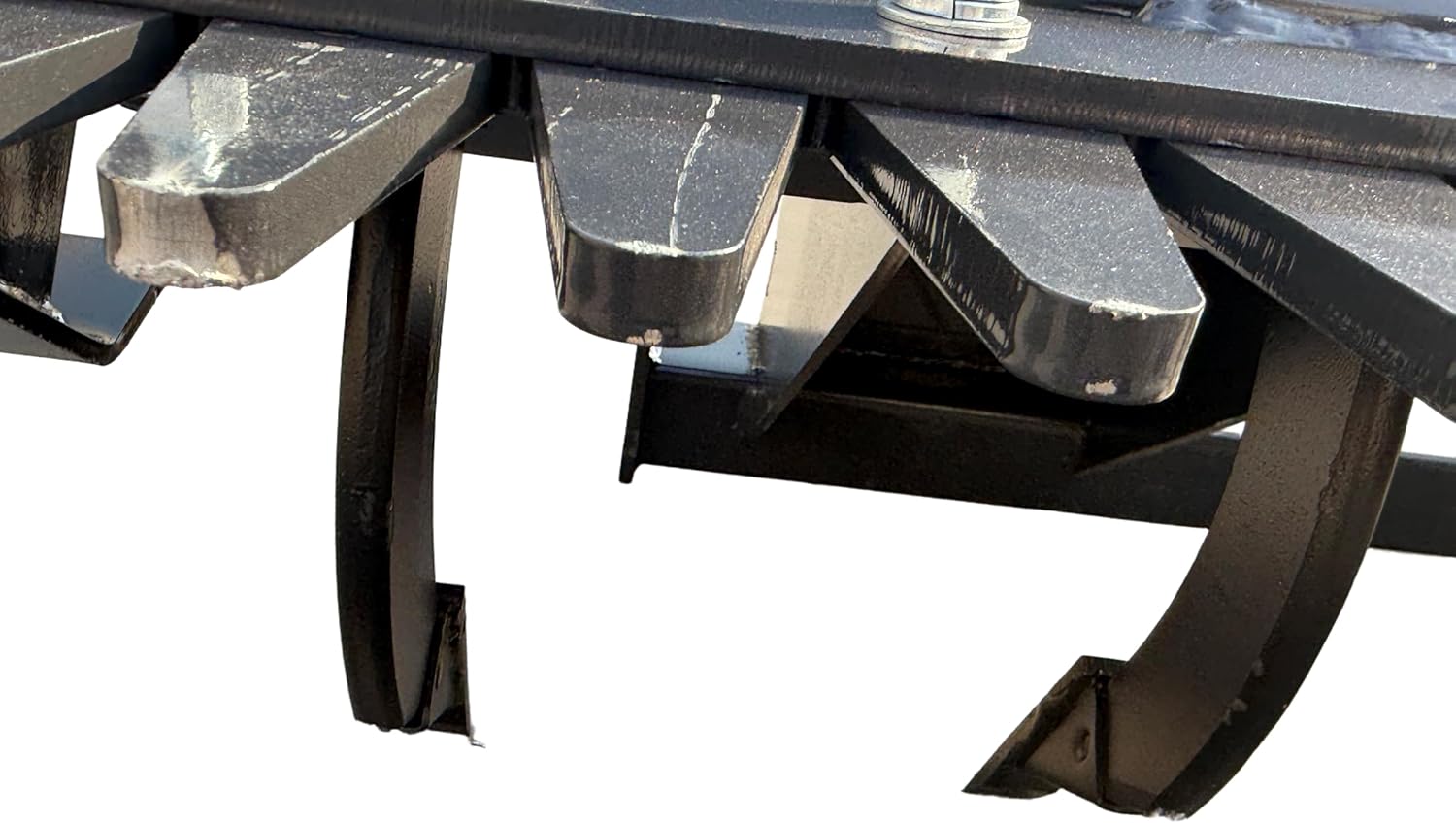 60" Land Leveler Skid Steer Ripper Attachment with 6 Shanks Scarifier Ripping 6.2" Depth for for Skid Steer Loaders