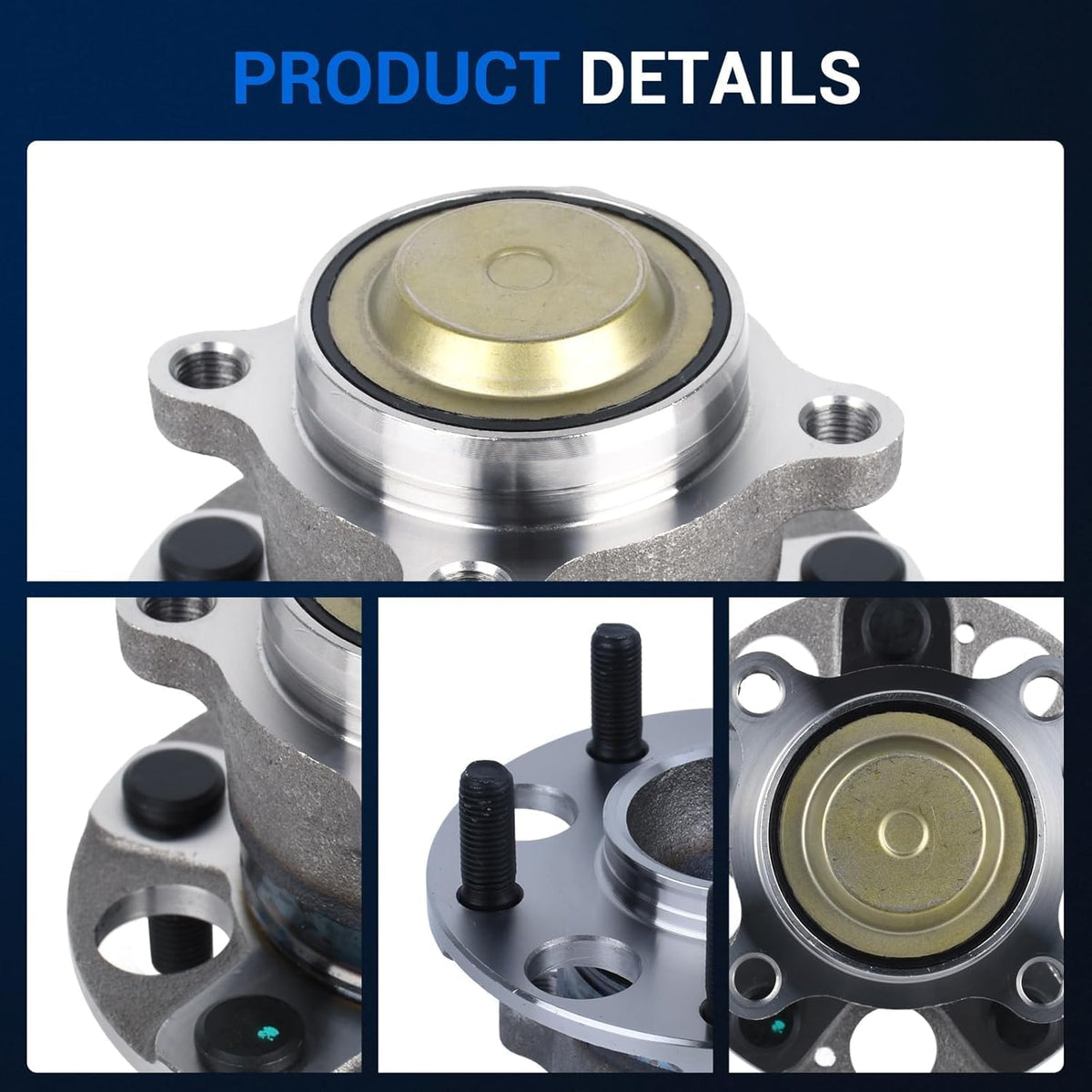 Autoround 512544 Rear Wheel Hub Assembly Fits Honda Accord 13-15 & 18-23