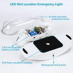 LEONLITE 2-Pack Wet Location LED Emergency Lights IP65 Waterproof White