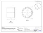 Boston Gear Bear-N-Bronz M243632 Plain Cylindrical Sleeve Bearing, SAE 660 Cast Bronze, Inch, 1.5" Bore, 2.250" OD, 4" Length