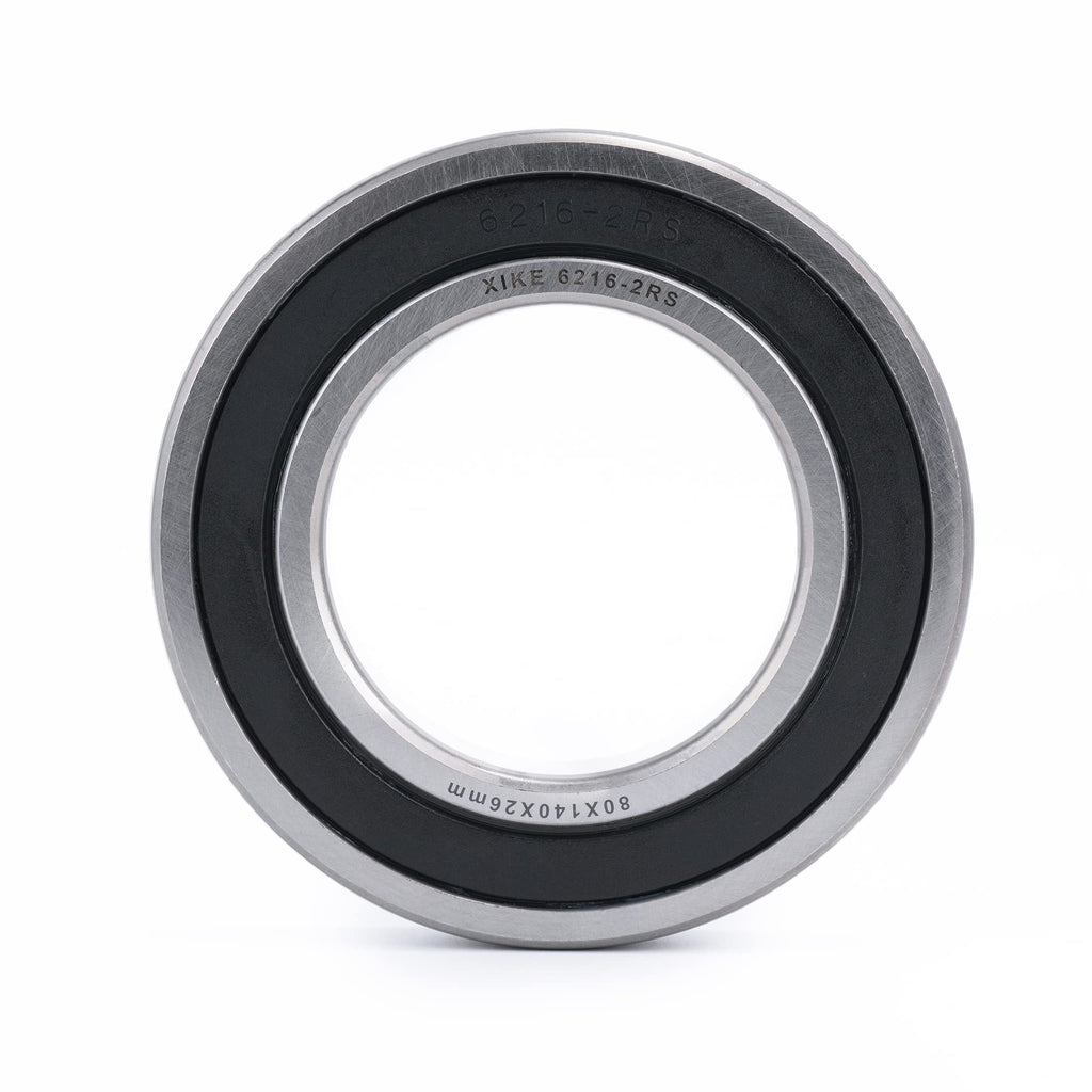 XiKe 6216-2RS Deep Groove Ball Bearing, 80x140x26mm (1-Pack)