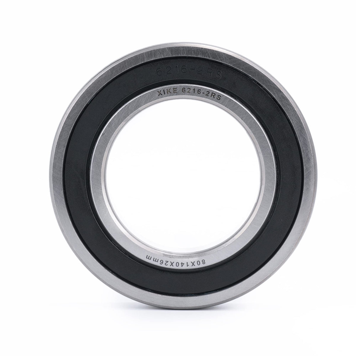 XiKe 6216-2RS Deep Groove Ball Bearing, 80x140x26mm (1-Pack)