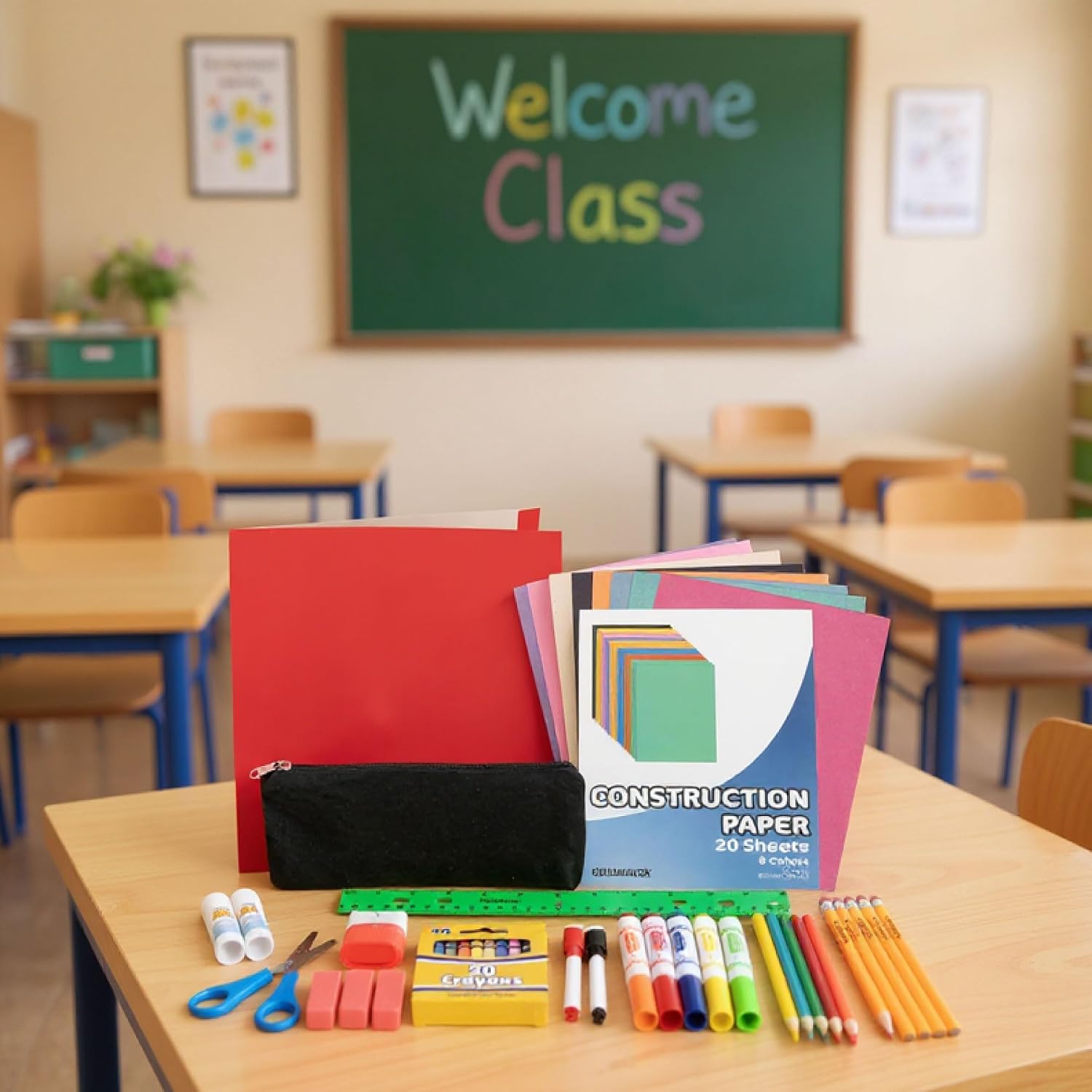 Preschool, Kindergarten School Supplies Kit for Boys, Girls, Classroom, and Home School Essentials for Kids | Pre-K